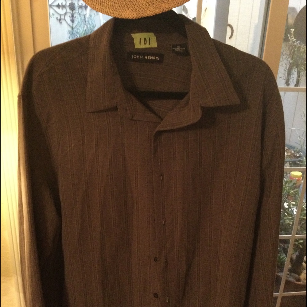 John Henry dress shirt medium purple